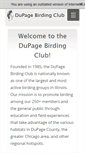 Mobile Screenshot of dupagebirding.org