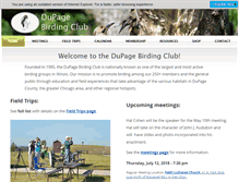 Tablet Screenshot of dupagebirding.org